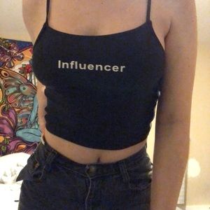 influencer crop top